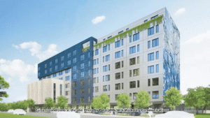 Perennial affordable housing Forest Hills construction site